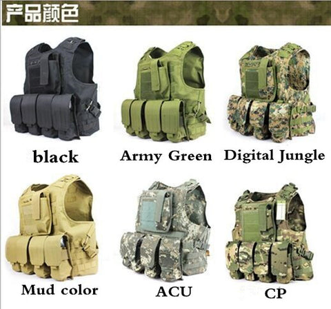 Hot New Military Airsoft MOLLE Nylon Combat Tactical Vest