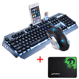 Wired LED Backlit Multimedia Ergonomic Usb Gaming Keyboard Mouse Combo Pad