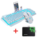 Wired LED Backlit Multimedia Ergonomic Usb Gaming Keyboard Mouse Combo Pad