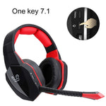 HUHD 7.1 Surround Sound Stereo headset 2.4Ghz Optical Wireless Gaming