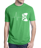 Heartbeat of a gamer t shirts