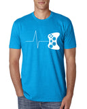 Heartbeat of a gamer t shirts