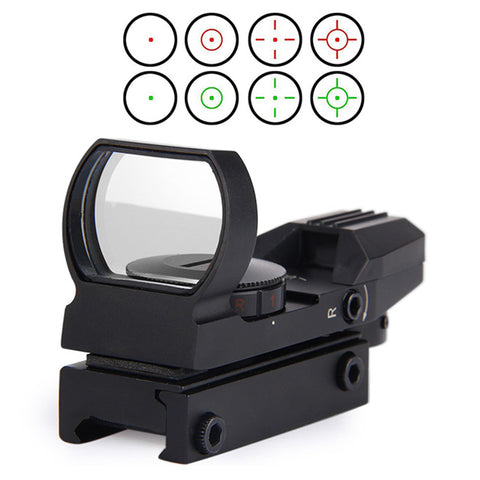 New Rail Riflescope Hunting Airsoft Optics Scope Holographic Red Dot Sight Reflex 4 Reticle Tactical Gun Accessories