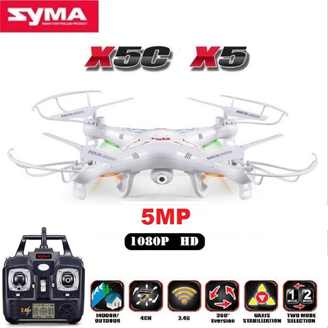 SYMA X5C X5 RC Drone With 5MP HD Camera 4CH 6-Axis Remote Control Helicopter Quadcopter Dron or X5 RC Drone No Camera