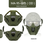 WosporT Tactical Airsoft Paintball Iron Warrior Half Face Mask