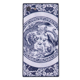 China Style Square Glass Phone Case Blue and White Porcelain Phone Shell for iPhone
