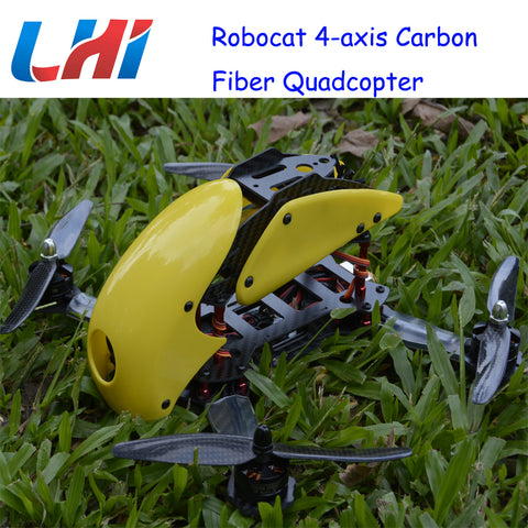 Rc Plane Robocat Rtf Pdb 270 280 4-axis Carbon Fiber fpv Lipo Brushless Servo Drone  Quadcopter Cc3d 2204 12a Props Airplane